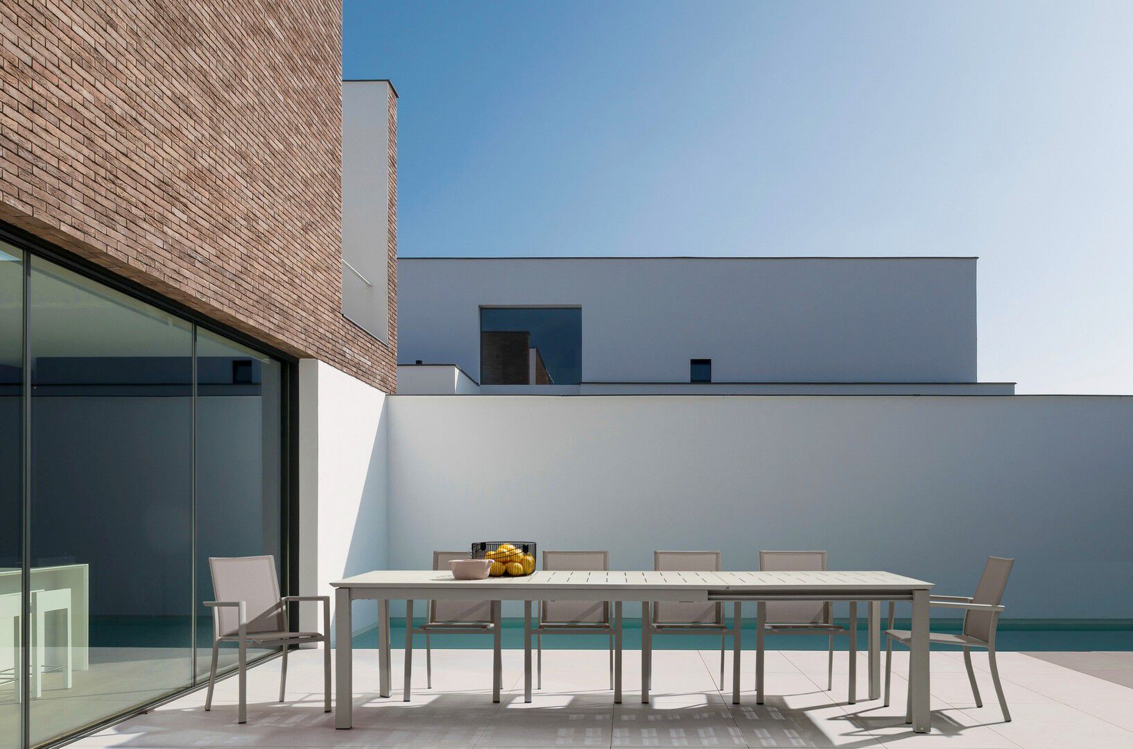 Алюминиевый выдвижной прямоугольный садовый стол BIZZOTTO Konnor ARCH-00008581 - Вид №14