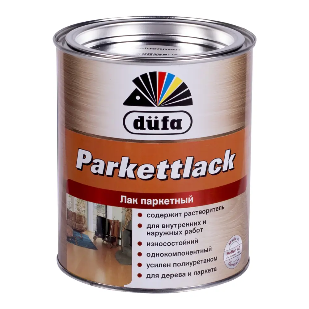 Лак паркетный шелковисто-матовый Dufa Parkettlack 0.75 л STLM-2073436