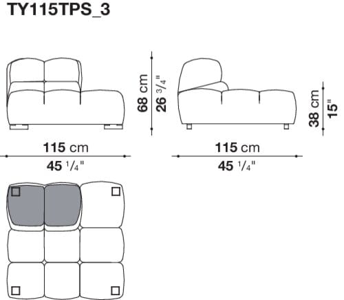 Модульный тканевый диван B&B Italia Tufty Time ARCH-00125265 - Вид №11