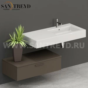T10052CS2 Столешницы для использования в сочетании с тумбами и открытыми тумбами 100 см коричневая Globo ARREDO WOOD Италия