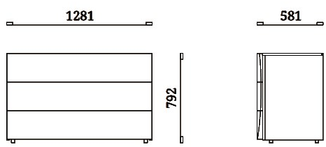 Febal Casa Лакированный комод Antibes sun-id-1495240 - Вид №2