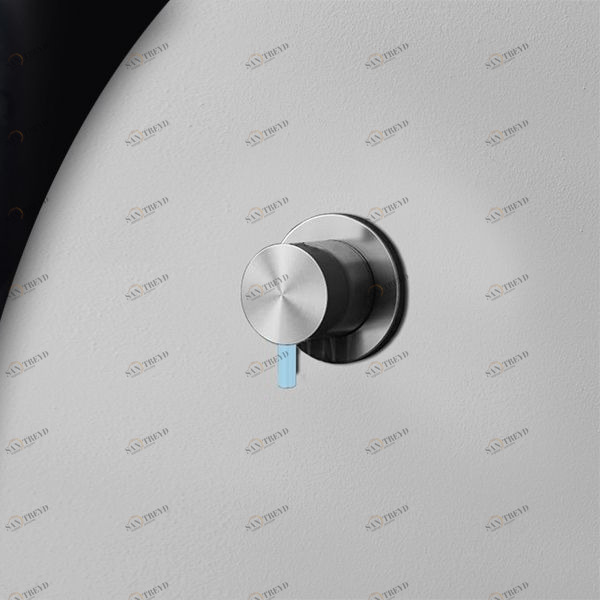 Девиатор трёхрежимный матовая сталь с голубой ручкой Toki Radomonte TKI11SCIL27