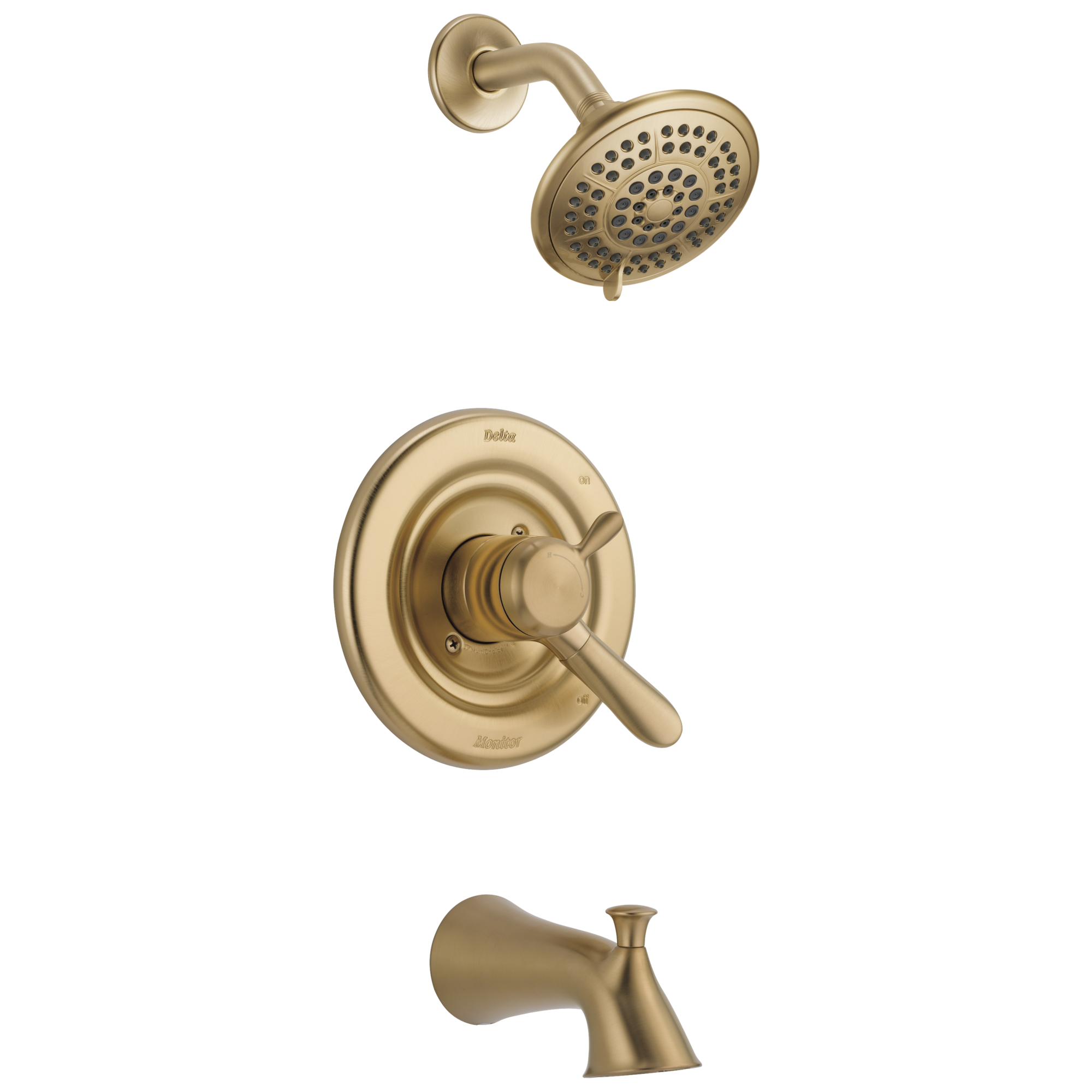 T17438-CZ Для ванны и душа Monitor® 17 Series Delta Faucet Lahara Шампанское бронза 