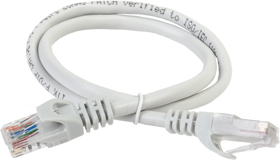 PC01-C5EU-2M Коммутационный шнур (патч-корд), кат.5е utp, 2м, серый ITK Santreyd 
