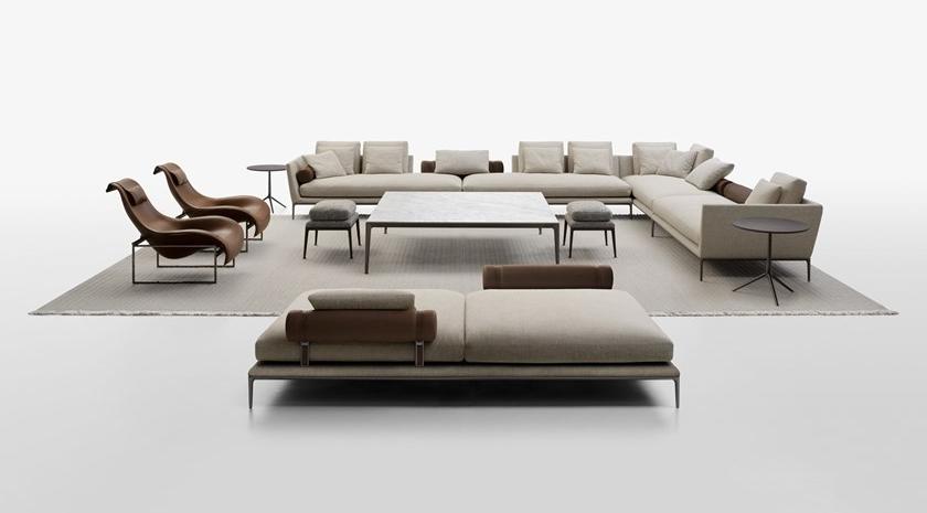 B&B Italia Угловой диван в ткани Atoll sun-id-1427879 - Вид №1