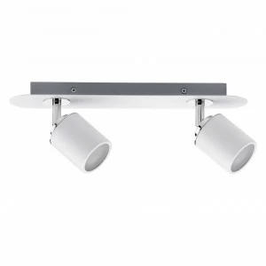 Спот потолочный с белыми металлическими плафонами серебро Tube 66718 PAULMANN TUBE 00-3927235 Белый;серебро