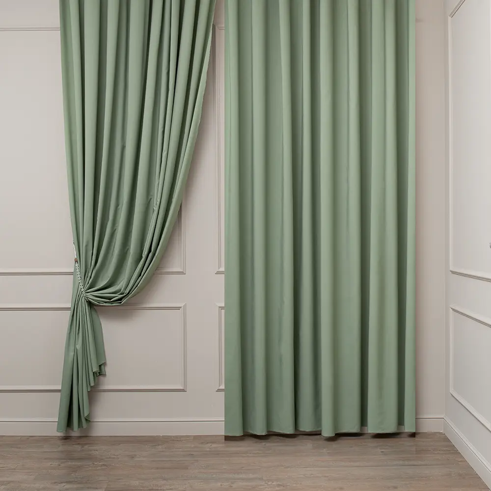 Ткань 1 м/п Fodera сатен 300 см цвет зеленый TEX REPUBLIC STLM-2092923 - Вид №1