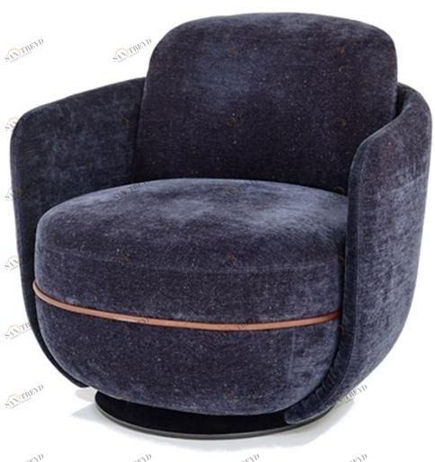 Wittmann Вращающееся кресло из ткани Miles sun-id-1408916