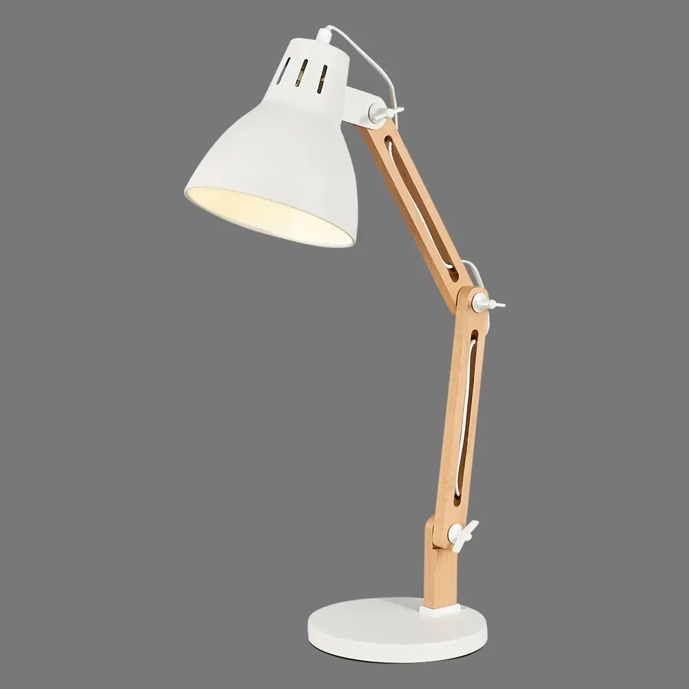 Настольная лампа Camelion KD-355 в стиле лофт с деревянной стойкой 82705312 STLM-0034502 - Вид №3