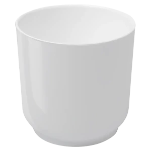 Кашпо Evergreen Design Дельта 13x13.5x13 см v1.5 л пластик белый 89452976 STLM-2125311