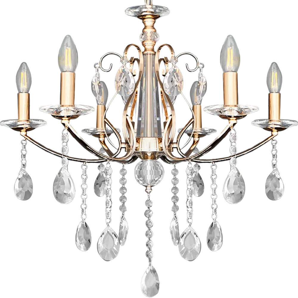 Люстра потолочная De City Свеча 6 ламп 12 м² E14 220 V STLM-2119785 - Вид №3