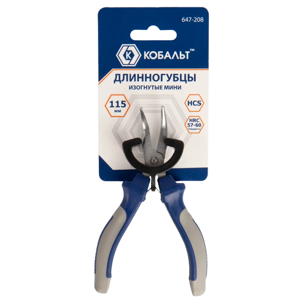 Длинногубцы изогнутые КОБАЛЬТ для точных работ в труднодоступных местах 89373957 STLM-1574624 - Вид №3