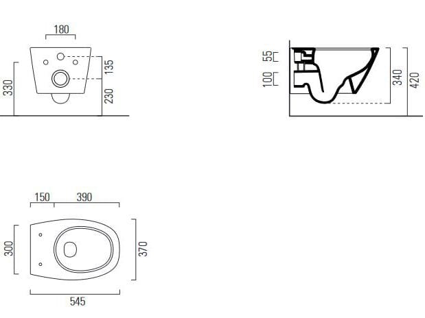 Керамический подвесной туалет GSI ceramica мода ARCH-00055395 - Вид №8