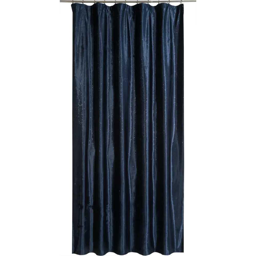 Штора на ленте Inspire Rey 160x260 см цвет тёмно-синий 82922261 STLM-2023685 