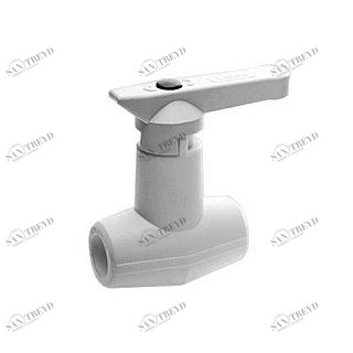 Кран шаровый KALDE D20 под штукатурку с рычагом белый 3242VLB200002