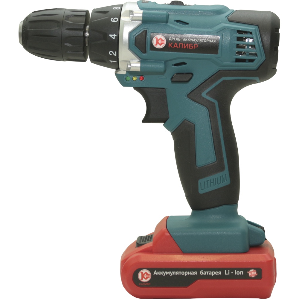 70761 Калибр Аккумуляторная дрель (Li-Ion) ДА-18/2А 