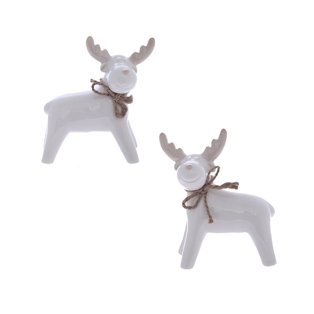 278654 Фигурка декоративная "Олень" 10 х 5 х 11.8 см Белый Santreyd 