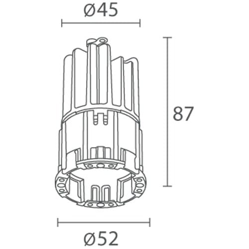 Алюминиевый круглый светодиодный светильник L&L Luce&Light Combina D ARCH-00116969 - Вид №4