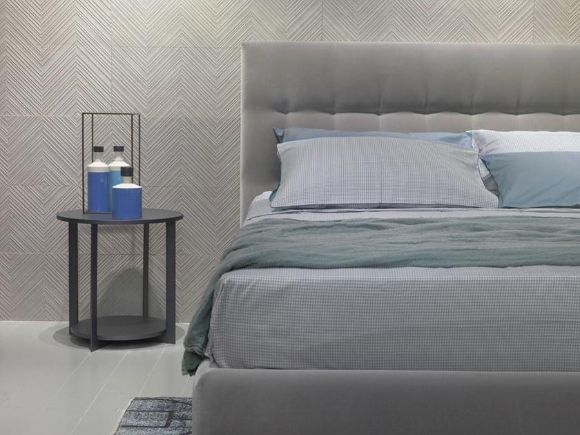 EmmeBi Кровать с обивкой из бархата с изголовьем капитоне Kelly sun-id-1459965 - Вид №1