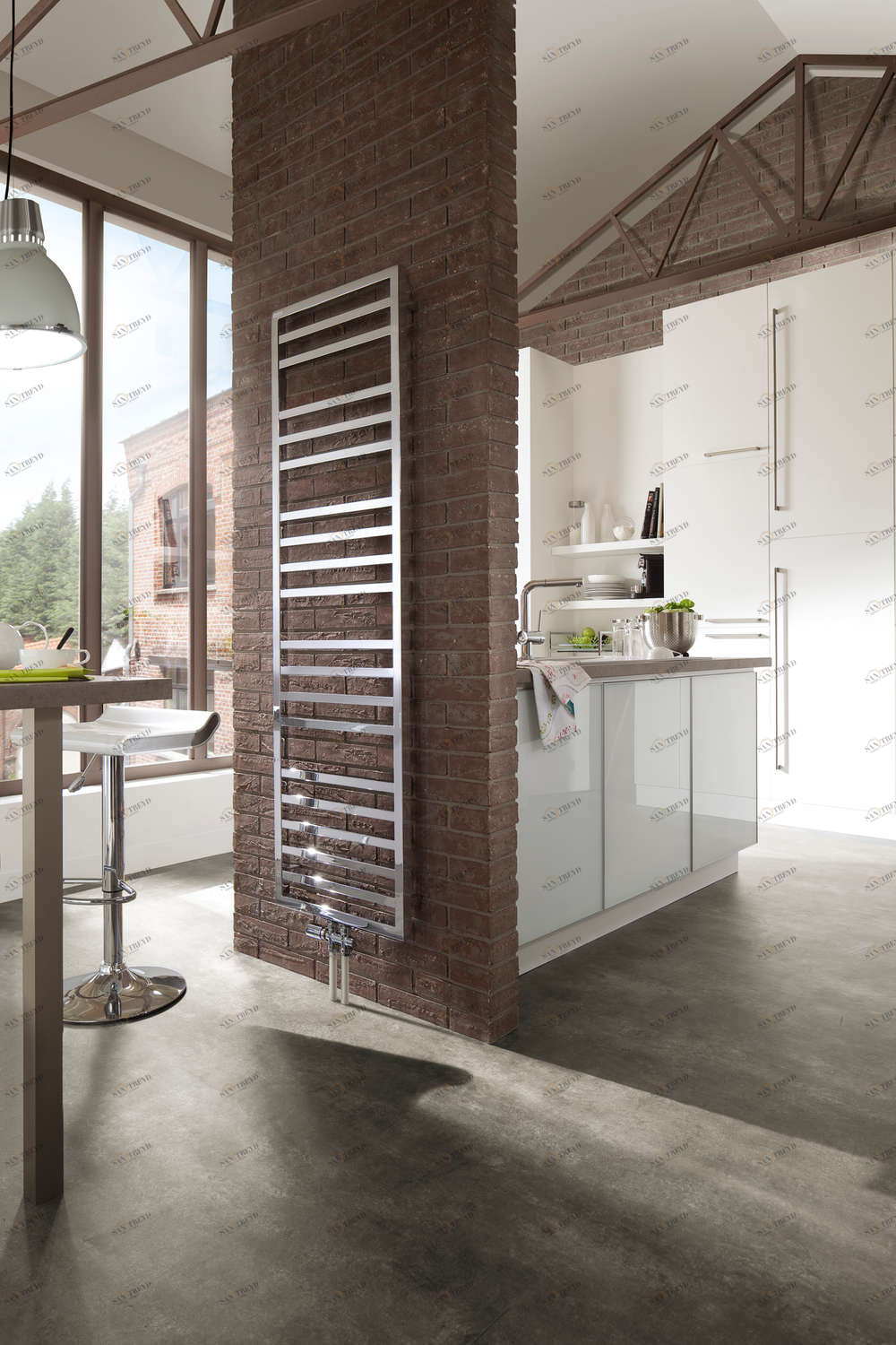 Водяной радиатор KARO-190-055 Kadrane Spa Chromé Acova 1827 