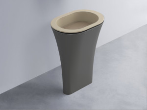 AMLA65-AV+AMPILO-AN+AMCOLO-CM Раковина Amedeo Ovale отдельностоящая cielo Enjoy + Amedeo