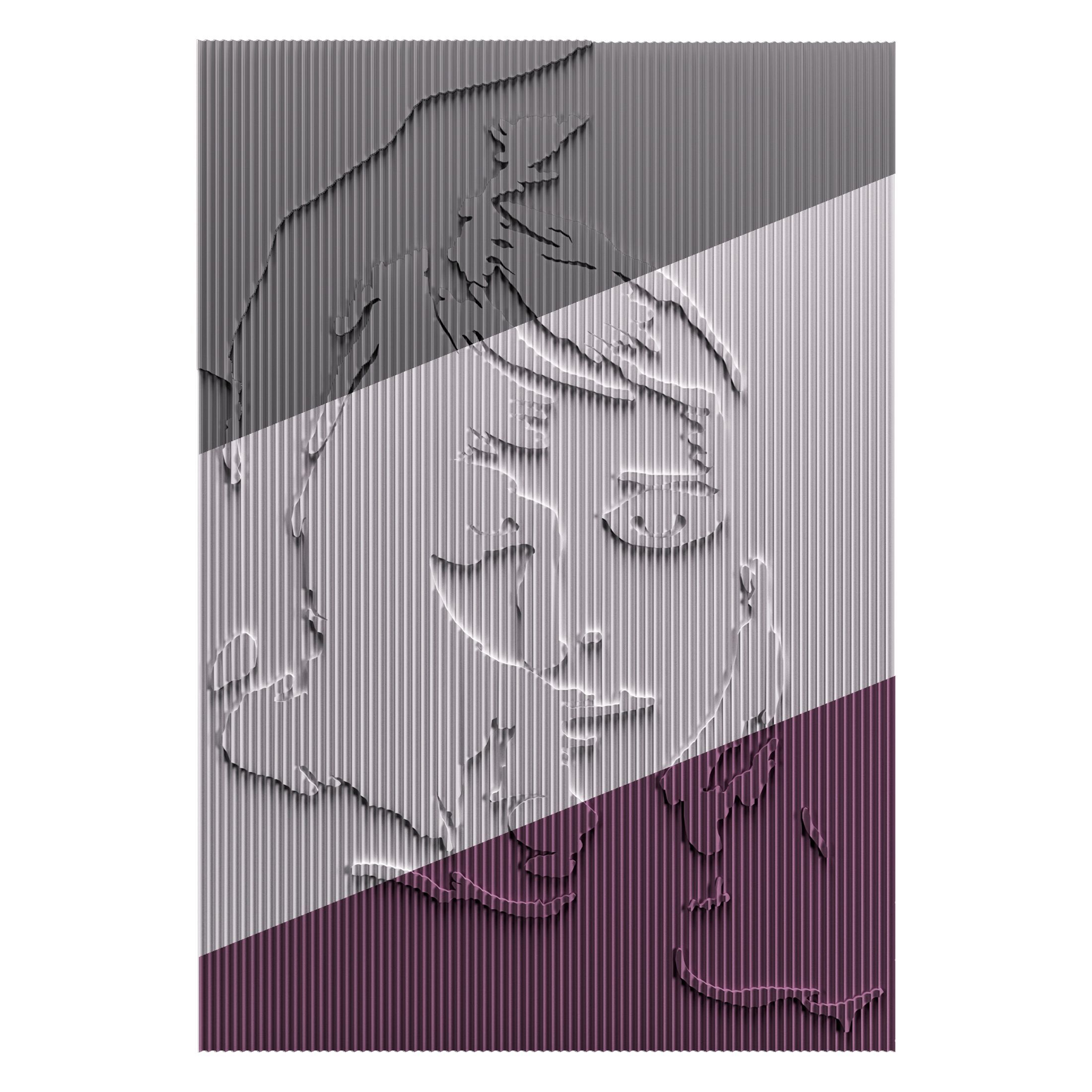 Трехмерная декоративная гипсовая панель WallDeco FACE ARCH-00095298