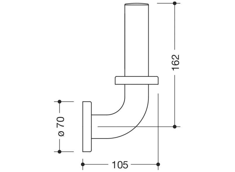 801.21B401 запасной держатель бумаги HEWI Edition matt | Polyamid  - Вид №5