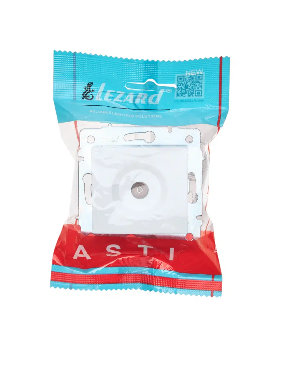 ASTI Розетка ТВ оконечная белая механизм LEZARD 7081-0288-130