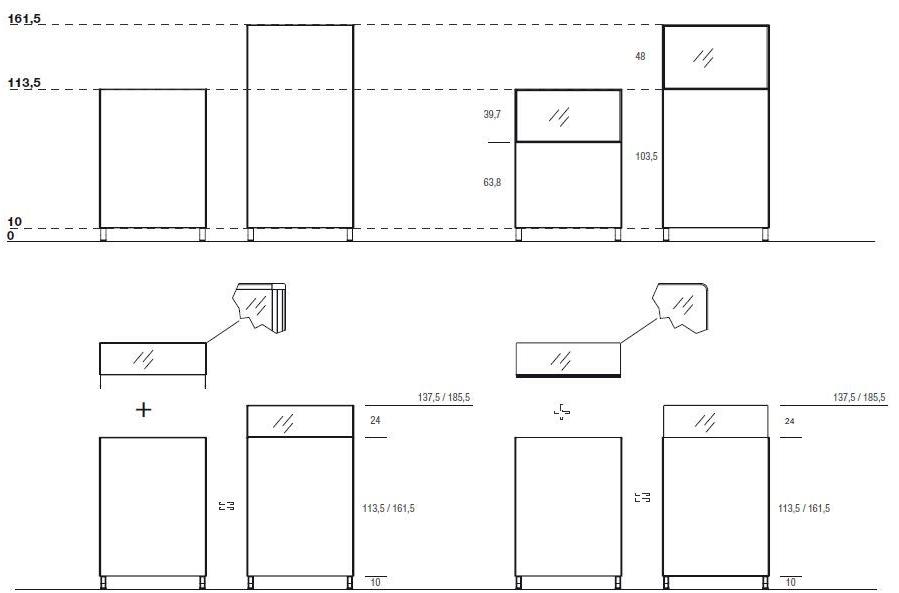 Bralco Отдельностоящая офисная перегородка из алюминия и стекла Kubick sun-id-1377515 - Вид №21