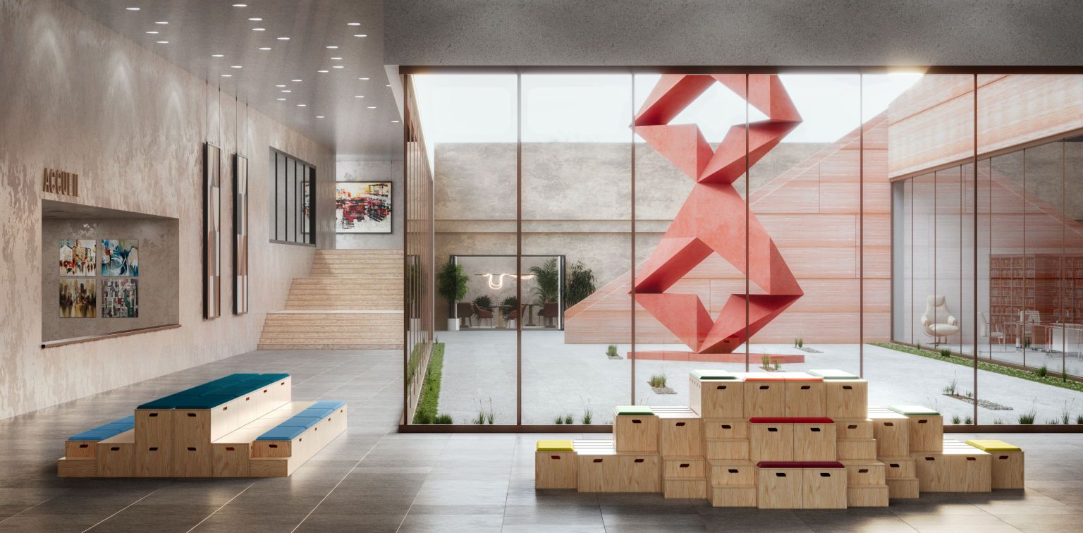 Высокий деревянный стул Bõln Kub ARCH-00135660 - Вид №2