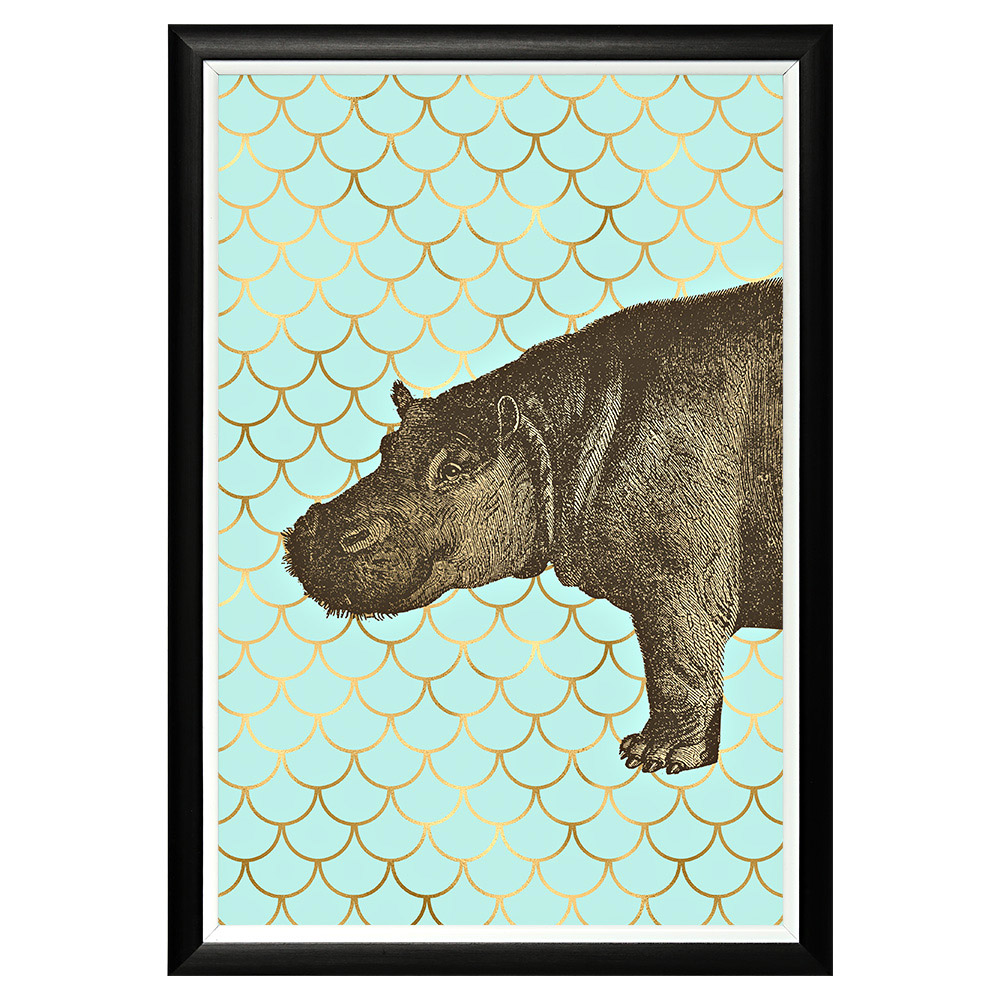 896523254_1818 Арт-постер «Самый обыкновенный бегемот» Object Desire 