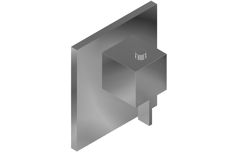 E-8043-LM39E-T Термостатический переключатель 3/4" - внешние элементы GRAFF Qubic