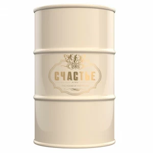 Бочка металлическая декоративная "Счастье" XL STARBARREL  043819 Желтый