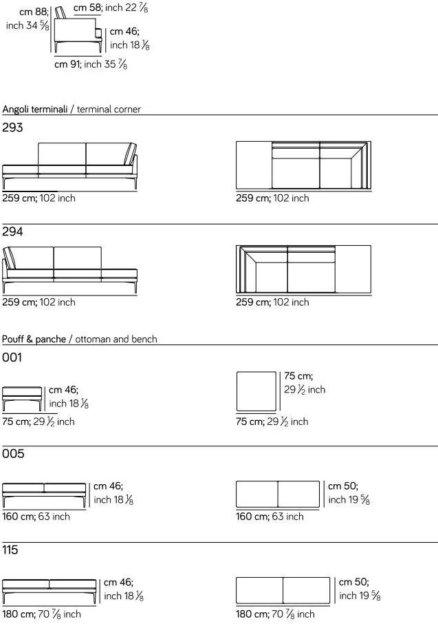 AMURA 2-местный тканевый диван Segno Am008.030 - Вид №8