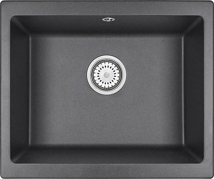 5551, ГРАФИТ (ЧЁРНО-СЕРЫЙ), кухонная мойка, кварц GRANULA 5551-ST207 - Вид №1