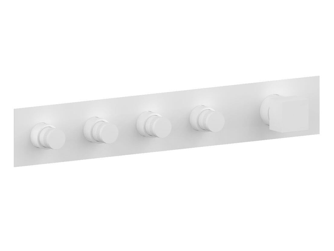 Смеситель для душа с 5 отверстиями с гидропрогрессией и пластиной Rubinetterie Frattini отдельная эстетика ARCH-00039051