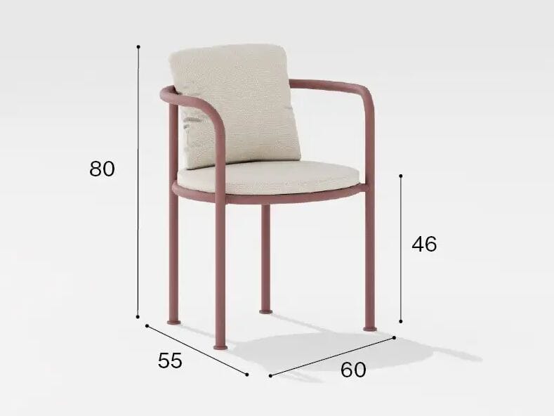 Съемный садовый стул с подлокотниками FAST Roè ARCH-00054613 - Вид №6
