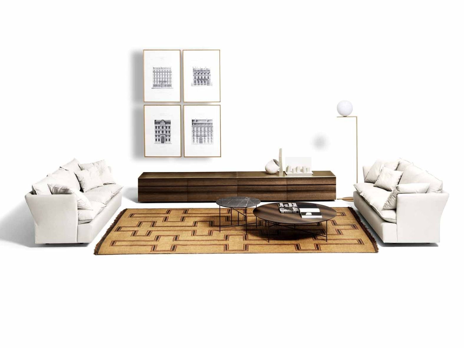 Круглый мраморный журнальный столик DE PADOVA Sen ARCH-00117045 - Вид №1