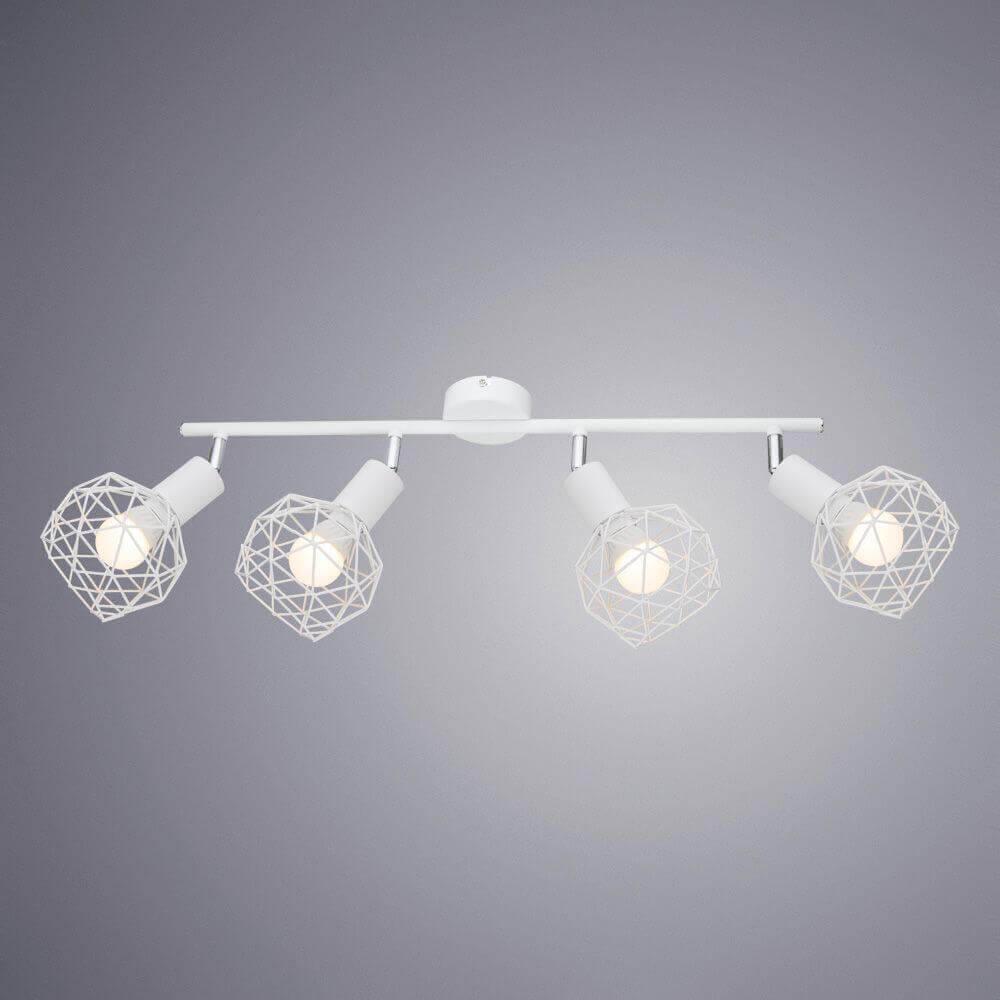 Спот потолочный на 4 лампы белый 80 см Arte Lamp A6141PL-4WH ARTE LAMP 6141 00-3924379 Белый  - Вид №1