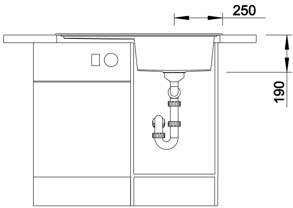 523812 Кухонная мойка Blanco Zenar 45 S с доской из стекла чаша слева жасмин  Blanco Zenar Жасмин - Вид №3