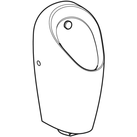 116.084.00.1 Писсуар сенсорный настенный Geberit  - Вид №1