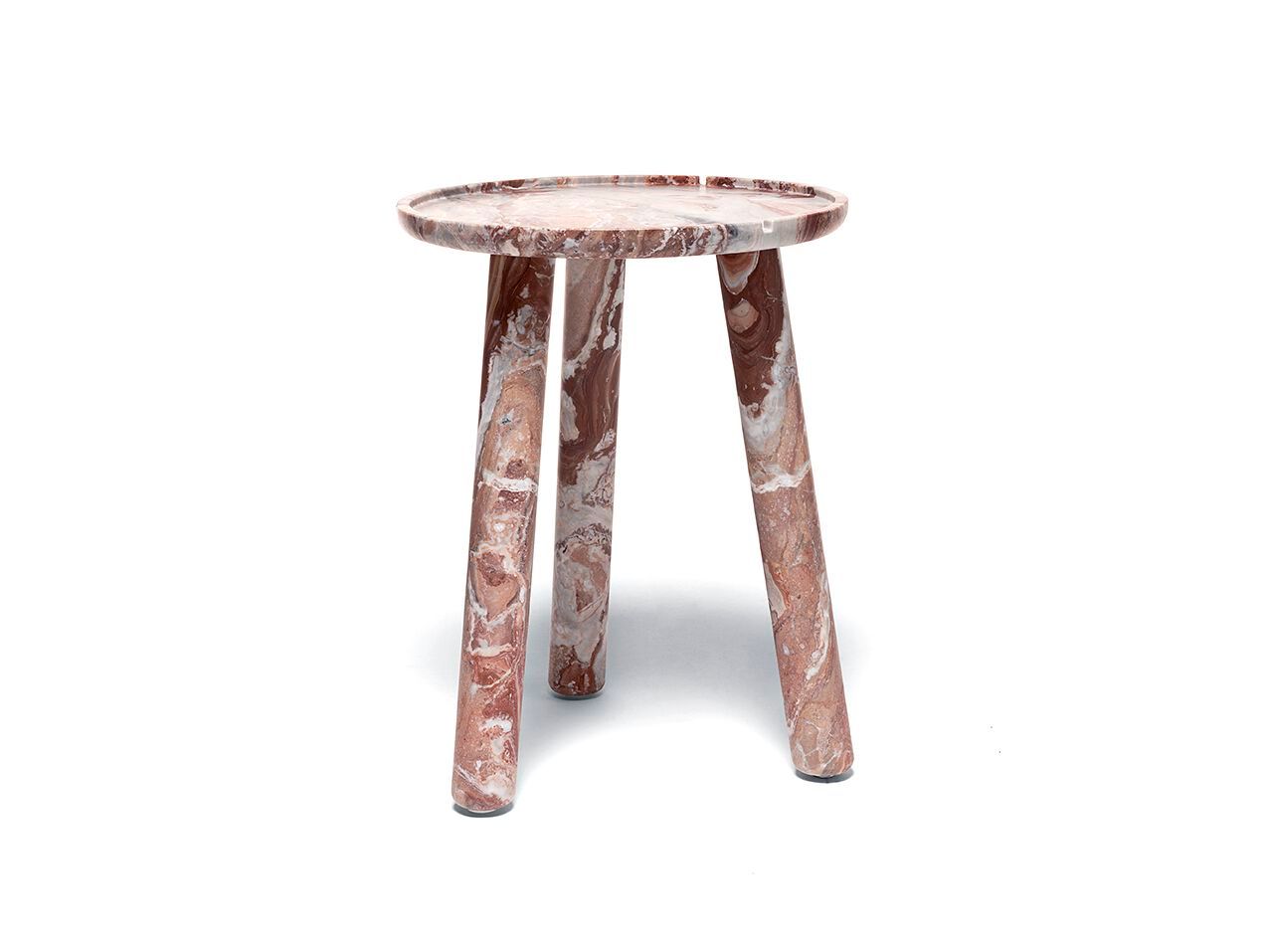 Высокий круглый журнальный столик из мрамора Арабескато Exteta Stone Line ARCH-00106462