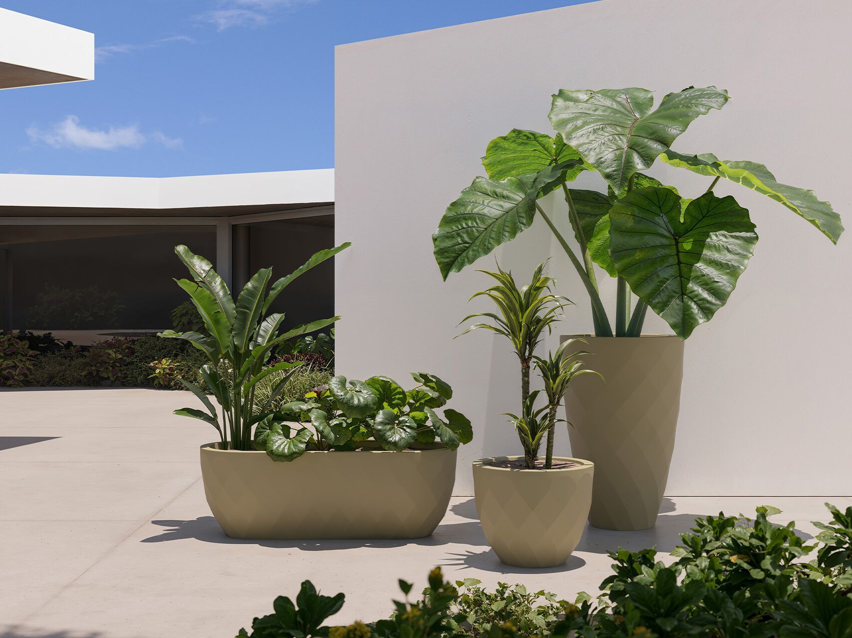 Высокая плантатор полиэтилена Vondom Vases ARCH-00108070 - Вид №1