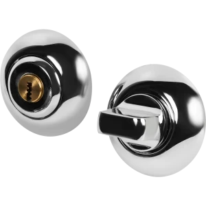 Фиксатор с замком Armex Megapolis WC-K-0803-CR, ЦАМ, цвет хром 85840449 STLM-2114548
