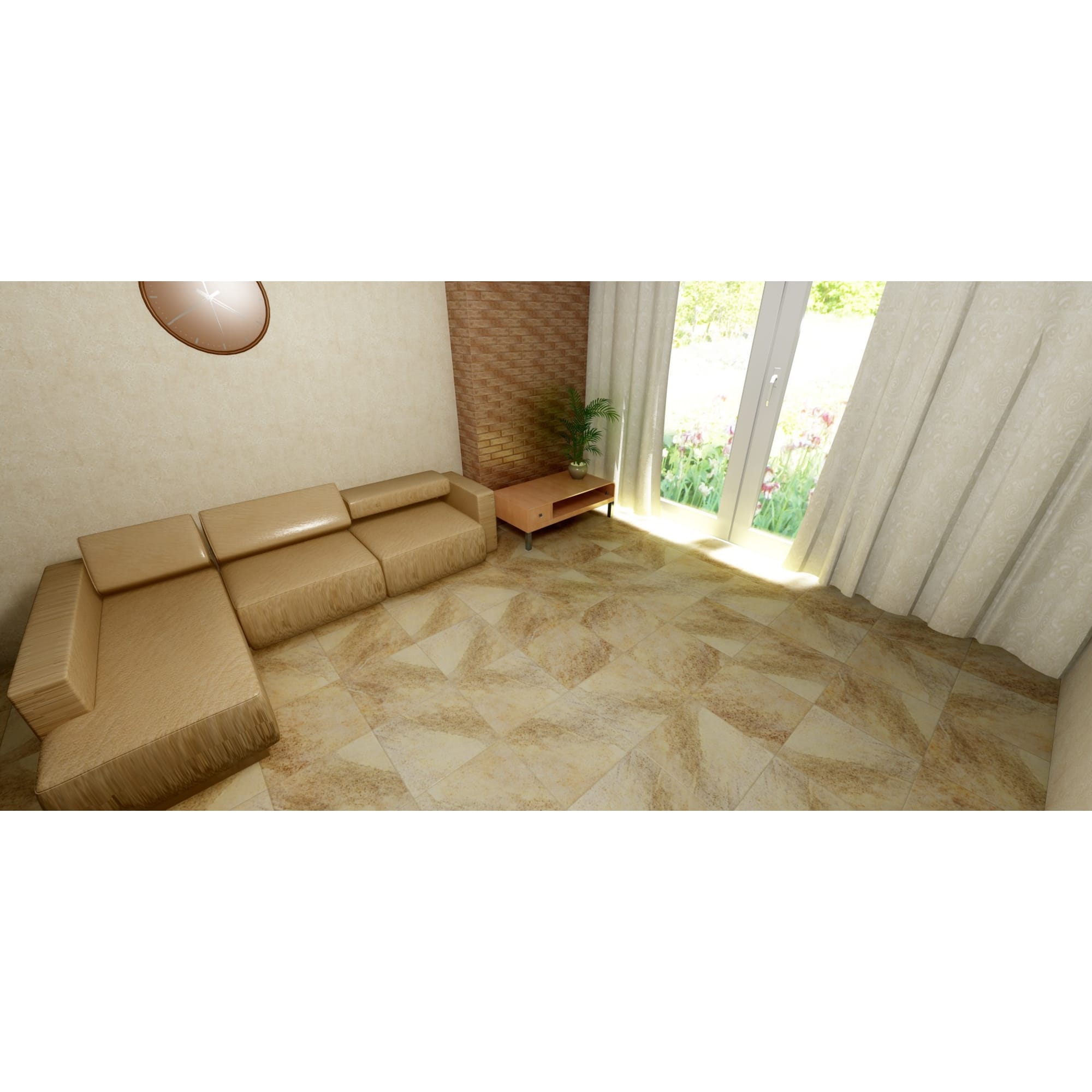 14188956 Керамогранит «» 45х45 см 1.42 м2 цвет бежевый Тенерифе Santreyd  - Вид №3