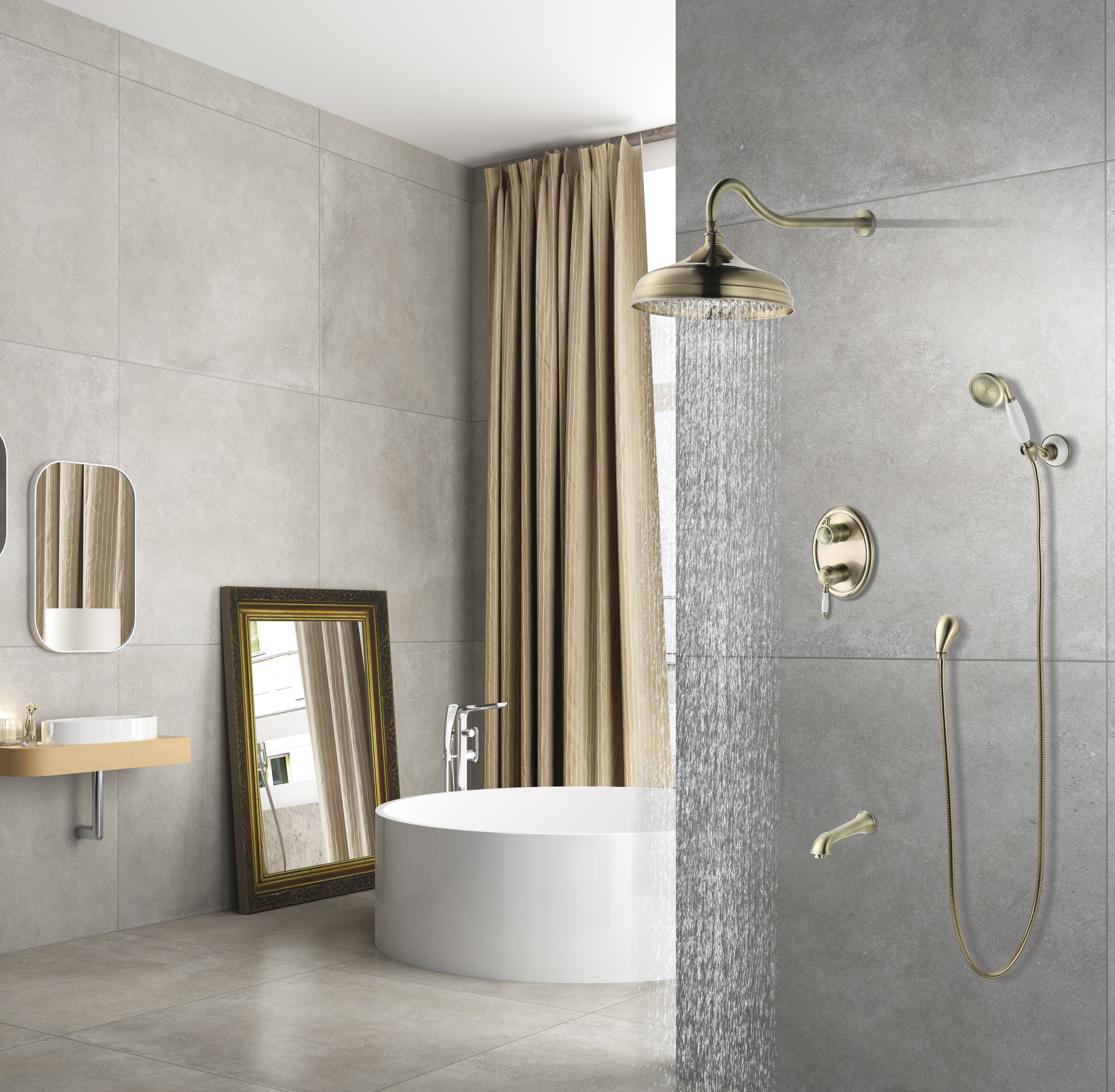 LM4822B Смеситель Villa для ванны и душа, встраиваемый LEMARK VILLA - Вид №2