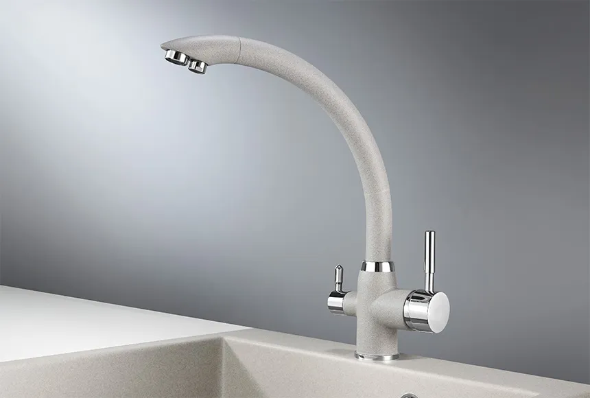 2167, БАЗАЛЬТ, СМЕСИТЕЛЬ КУХОННЫЙ GRANULA 2167-ST150