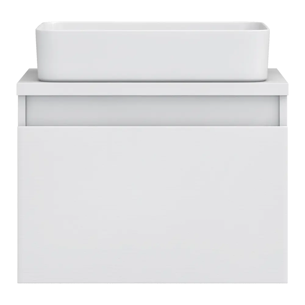 Тумба под раковину подвесная Vigo Matteo 60 см цвет белый STLM-2021675