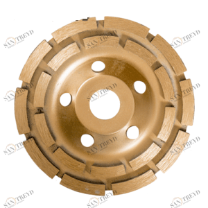 Чашка алмазная сегментная двухрядная D 180 мм зачистная Креост 13039