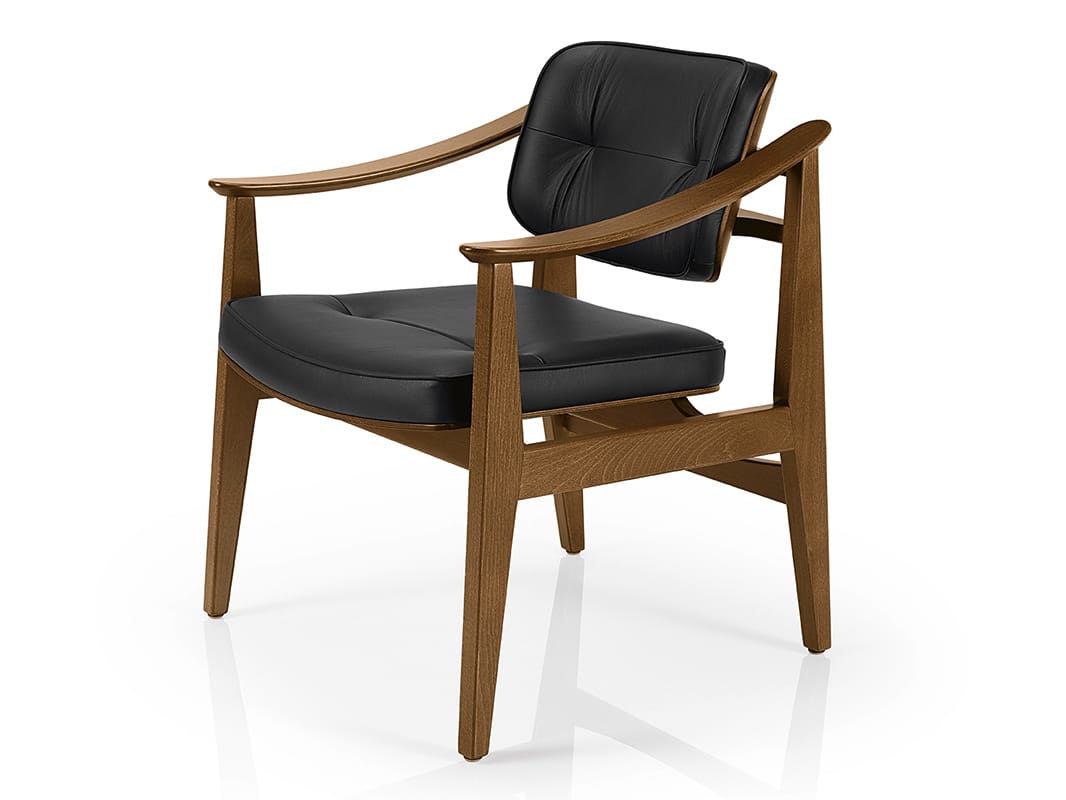 Кожаное кресло с подлокотниками More Contract Shanna ARCH-00021914